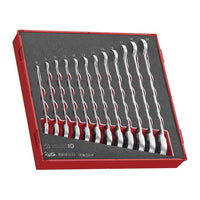 Teng Tools Ratcheting Combination Spanner Set R FOAM2 12 Pieces