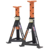 Sealey AXLe Stands (Pair) 3 Tonne Capacity per Stand Orange AS3O