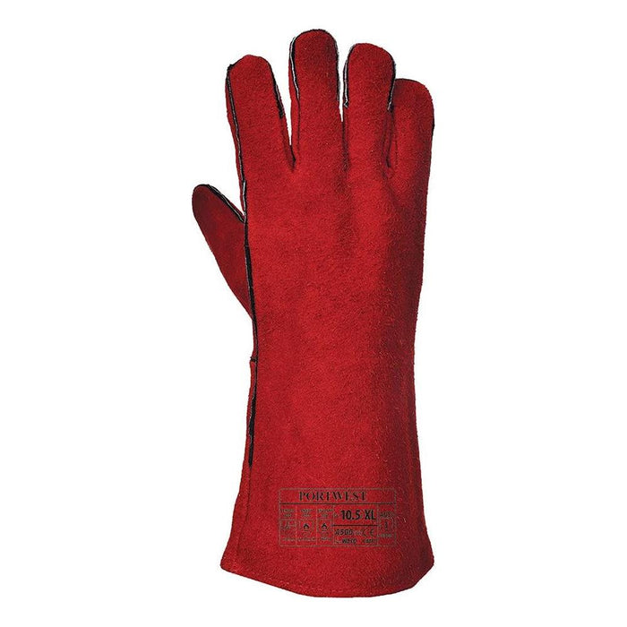 Portwest Welders Gauntlet - Red - X Large