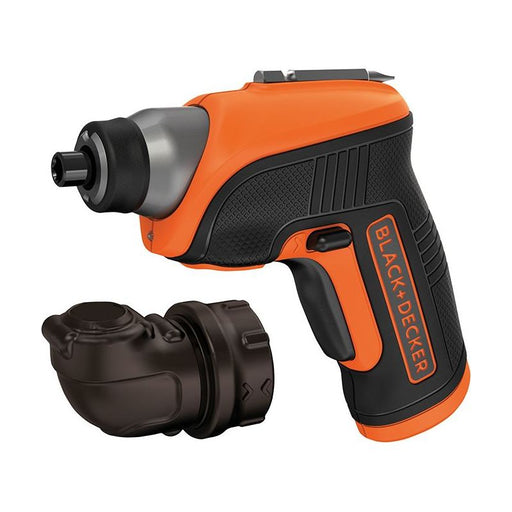 Black + Decker CS3652LC Cordless Screwdriver & Right Angle Attachment 3.6V Li-ion BLACK + DECKER - Town Tools