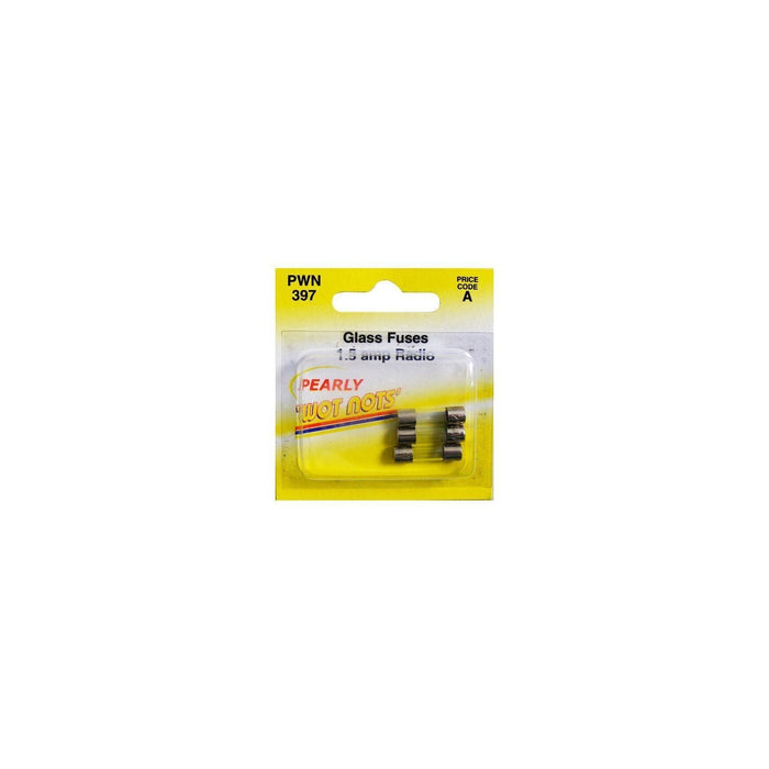 Wot-Nots Fuses - DIN Glass - 1.5A - Pack Of 3