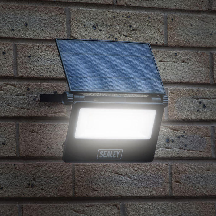 Sealey Extra-Slim Solar Floodlight with Wall Bracket 30W SMD LED LED30S Sealey - Town Tools 