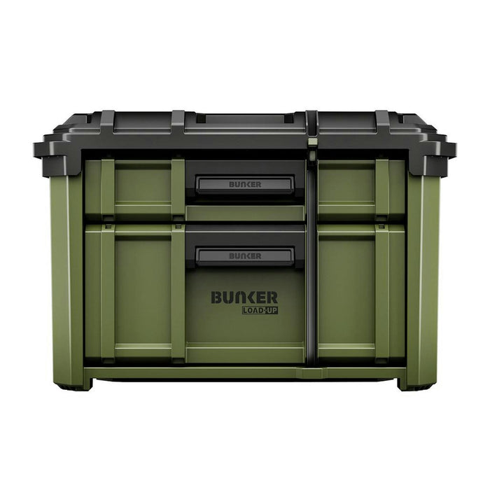 BUNKER Load-Up Stacking 2 Drawer Tool Box, 570mm - B600-2DTB