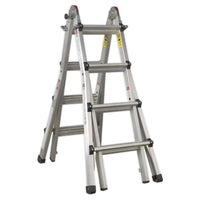 Sealey Telescopic Ladder Adjustable Height 4-Way Aluminium - BS EN 131 AFPL3