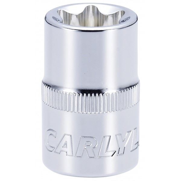 Carlyle Tools Socket - External Star Standard - 1/2In. Dr - E20