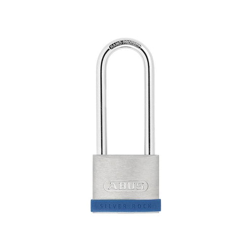 Abus Mechanical 50mm Silver Rock™ 5 Padlock Long Shackle 80mm ABUS Mechanical - Town Tools