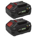 Sealey SV20 Series Power Tool Battery 20V 4Ah - Pack of 2 BK04 Sealey - Town Tools 