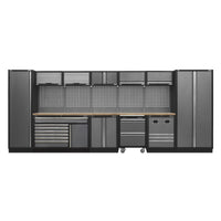 Superline Pro Superline PRO Storage System with Pressed Wood Worktop 4.9m