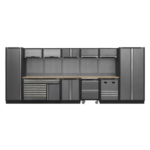 Superline Pro Superline PRO Storage System with Pressed Wood Worktop 4.9m Superline Pro - Town Tools 