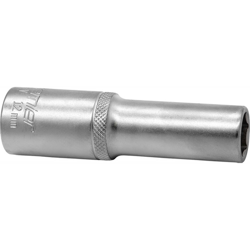 Sealey 1/2"Dr Deep Socket 12mm (Micro Satin Finish)