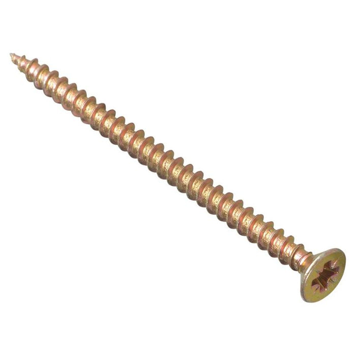 Forgefix Multi-Purpose Pozi Compatible Screw CSK ST ZYP 6.0 x 75mm Box 100 ForgeFix - Town Tools