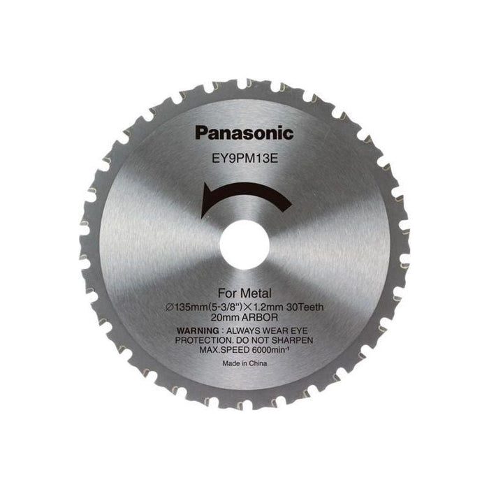 Panasonic EY9PM13E32 Metal Cutting TCT Blade 135 x 20mm x 30T Panasonic - Town Tools