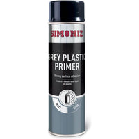 6x Simoniz Grey Plastic Smooth Primer Car Paint Spray Anti Rust Aerosol 500ml