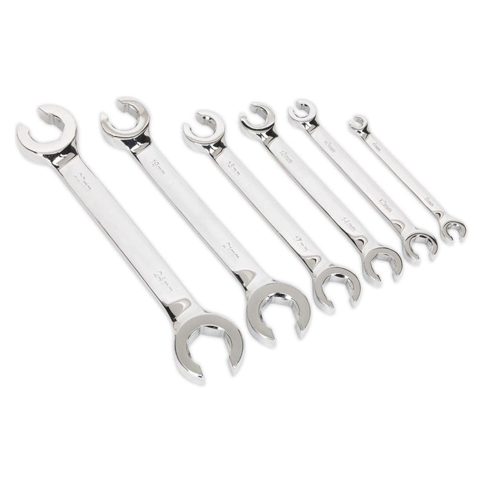 Sealey Flare Nut Spanner Set 6pc Metric S0767 Siegen by Sealey - Town Tools 