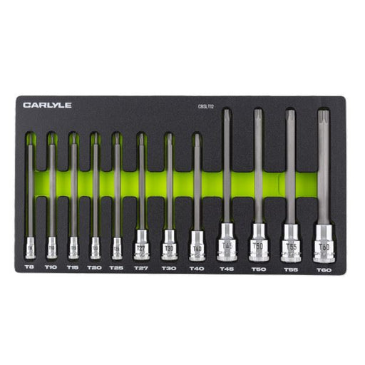 Carlyle Tools 12 Pc Long Torx Bit Socket Set - image 1
