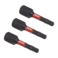 Sealey TRX-Star* T15 Impact Power Tool Bits 25mm 3pc AK8216
