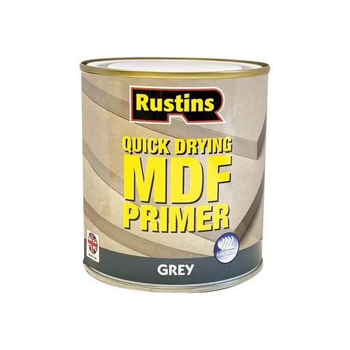 Rustins Quick Drying MDF Primer Grey 250ml Rustins - Town Tools