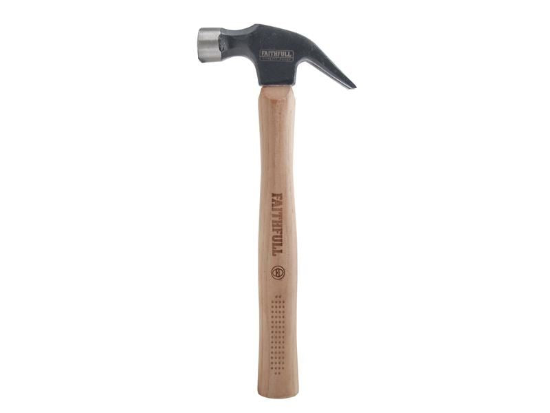 Faithfull FSC Hickory Claw Hammer 567g (20oz) Faithfull - Town Tools