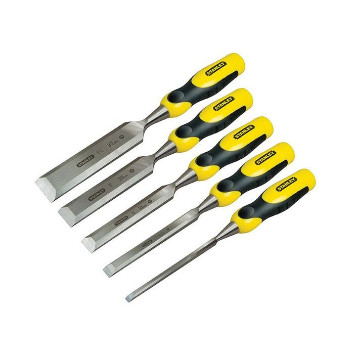 Stanley® Hand Tools DYNAGRIP™ Bevel Edge Chisel with Strike Cap Set, 5 Piece STANLEY® Hand Tools - Town Tools