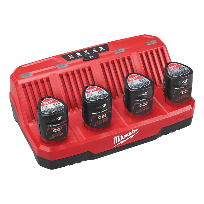 Milwaukee M12C4 M12 4 Bay Multi Charger Milwaukee - Town Tools