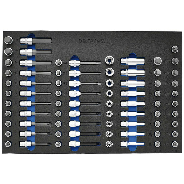 Bunker Torx, Hexagon, E-Torx, Multi-Tooth/Spline, Ribe Socket Set, 1/2" Sq. Dr.