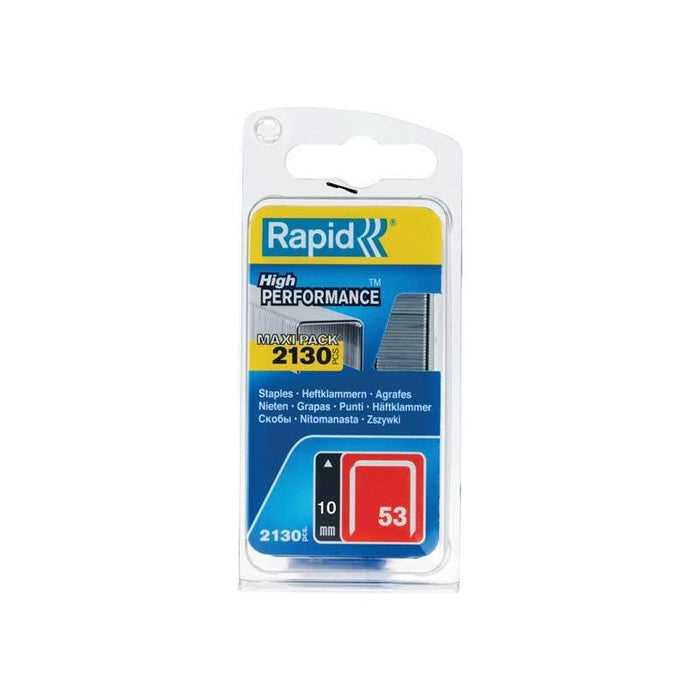 Rapid 53/10B 10mm Galvanised Staples (Pack 2000) Rapid - Town Tools