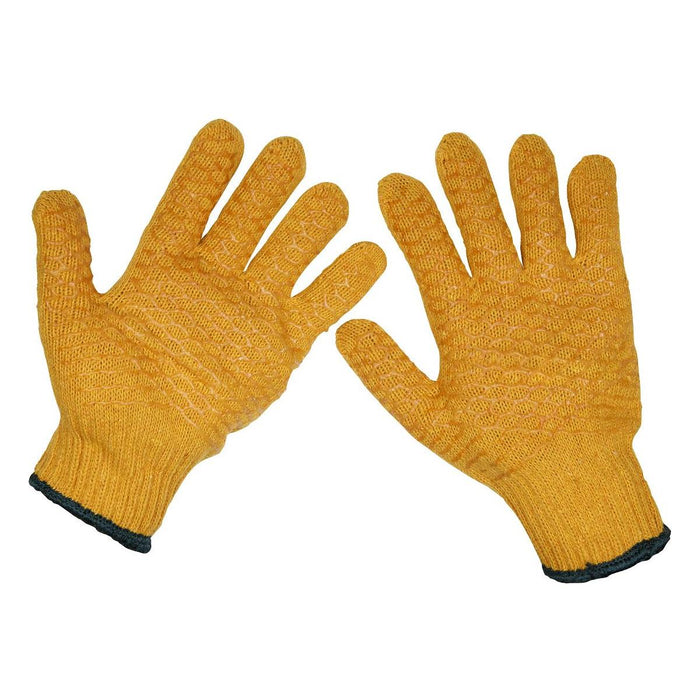 Sealey Anti-Slip Handling Gloves (Large) Pack of 12 Pairs SSP33/12 Sealey - Town Tools 