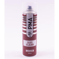 12X PMA Clear Lacquer 500ml Spray Paint Gloss High Coverage Clear Lacquer