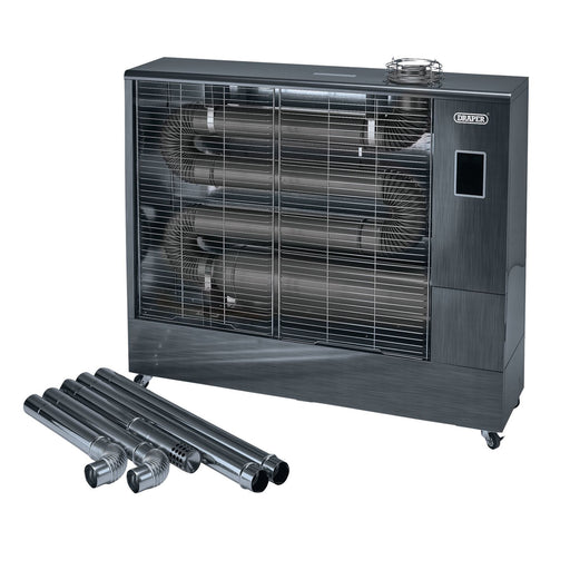 Draper 230V Far Infrared Diesel Heater with Flue Kit, 67,500 BTU/19.8kW 18104 Draper - Town Tools 