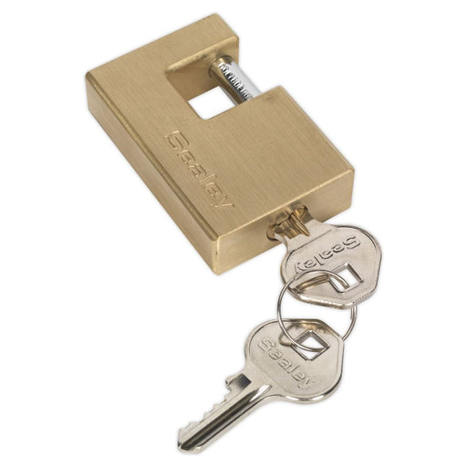 Sealey Brass Shutter Padlock 56mm Sealey - Town Tools 