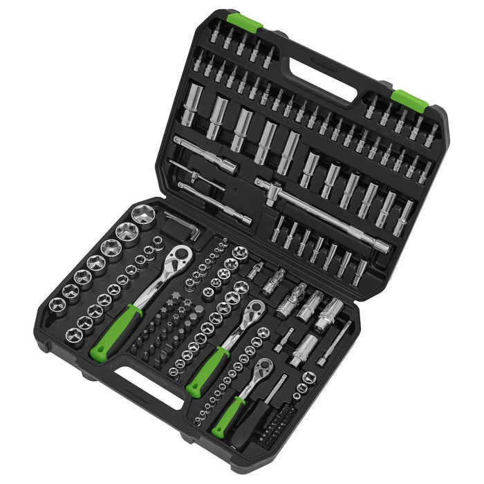 Sealey Socket Set 171pc 1/4" 3/8" & 1/2"Sq Drive WallDrive Metric S01211 Sealey - Town Tools 