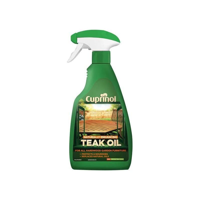 Cuprinol Naturally Enhancing Teak Oil Clear Spray 500ml Cuprinol - Town Tools