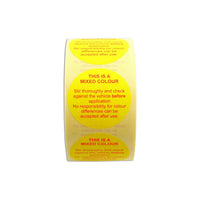 Power-Tec Colour Disclaimer Labels 1,000pcs 91413