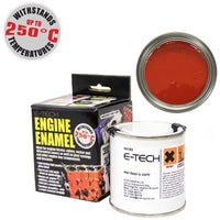 E-Tech RED Engine Enamel Paint 250ml Heat Resistant High Temp