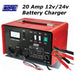 Maypole Heavy Duty Steel 20 Amp 12V/24V Car Van Tractor Battery Charger Mp730 Town Tools - Town Tools 