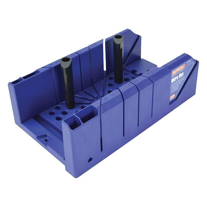 Faithfull Plastic Mitre Box with Pegs 310mm (12.1/4in) Faithfull - Town Tools