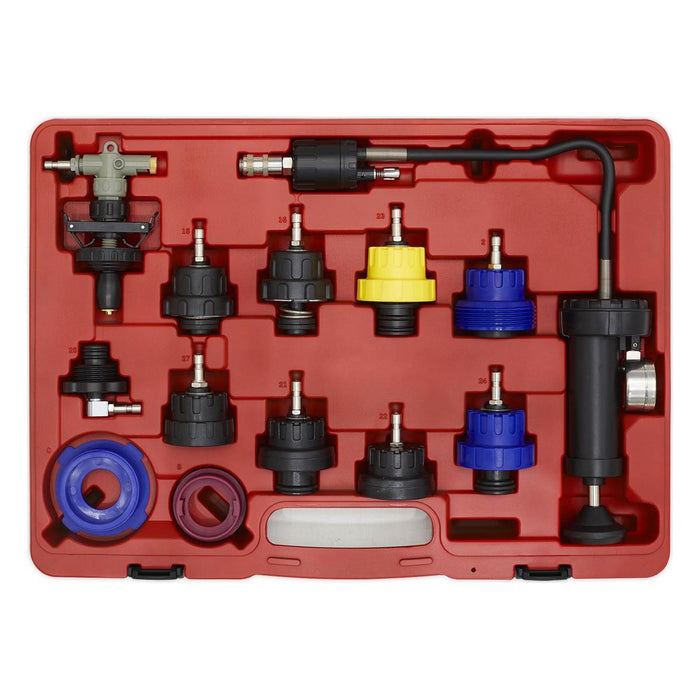 Sealey Cooling System Pressure Test Kit 13pc VS0014 Sealey - Town Tools 