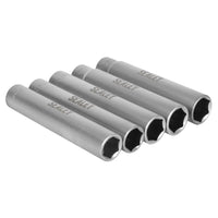 Sealey Extra-Deep Socket Set 3/8"Sq Drive 15, 16, 17, 18 & 19mm 5pc SX1519