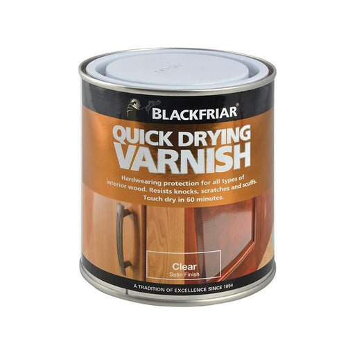 Blackfriar Quick Drying Duratough Interior Varnish Clear Satin 250ml Blackfriar - Town Tools