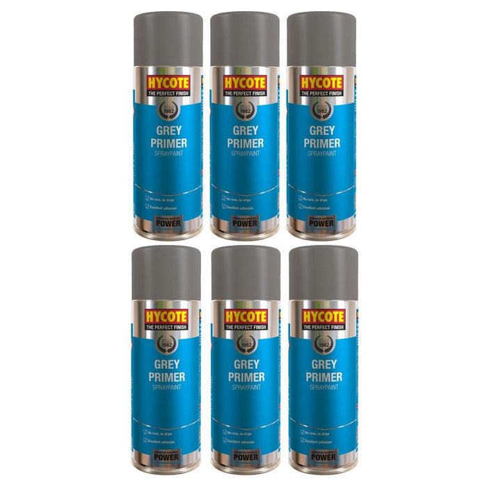 6x Hycote XUK03015 Grey Primer 400ml C/O Hycote - Town Tools 