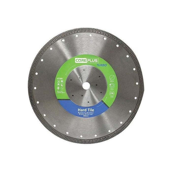 Coreplus HT300 Hard Tile Turbo Diamond Blade 300mm CorePlus - Town Tools