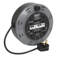 Sealey Cassette Type Cable Reel 10m 4 x 230V 1.00mmï Thermal Trip BCR10B