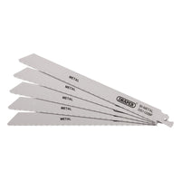 Draper Bi-metal Reciprocating Saw Blades for Metal Cutting, 225mm, 14tpi (Pack o