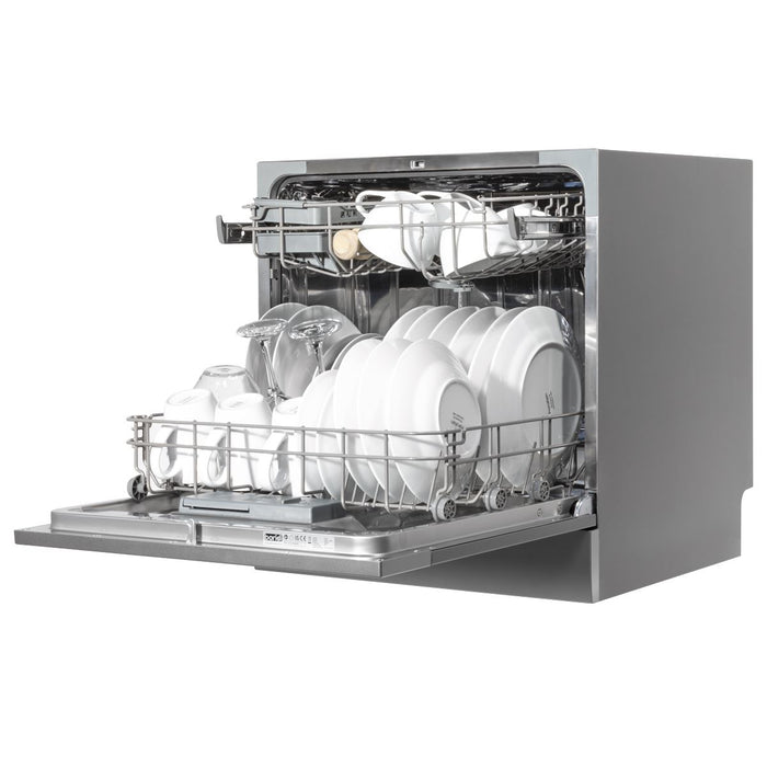 Baridi Tabletop Dishwasher 8 Place Settings 8L Capacity - Silver DH87 Baridi - Town Tools 