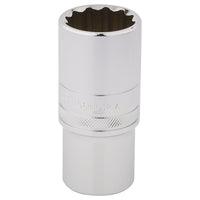 Draper HI-TORQ 12 Point Deep Socket, 1/2" Sq. Dr., 26mm 33838
