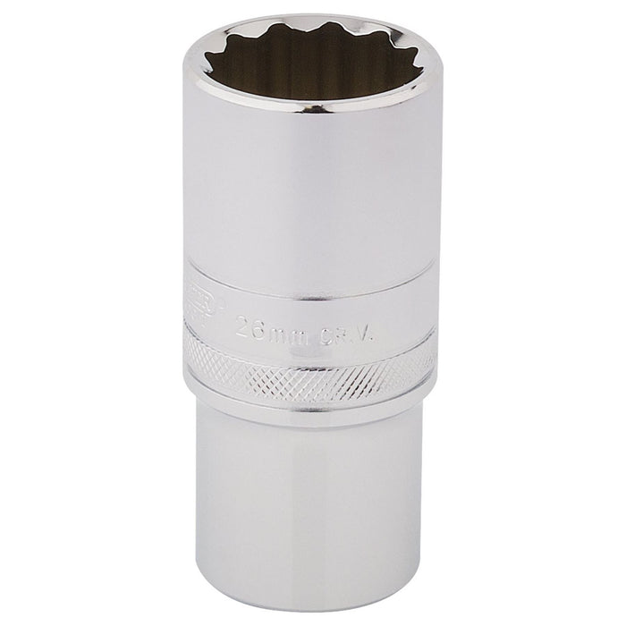 Draper HI-TORQ 12 Point Deep Socket, 1/2" Sq. Dr., 26mm 33838 Draper - Town Tools 