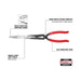 Milwaukee Long Reach Plier Straight 4932492497 Milwaukee - Town Tools 