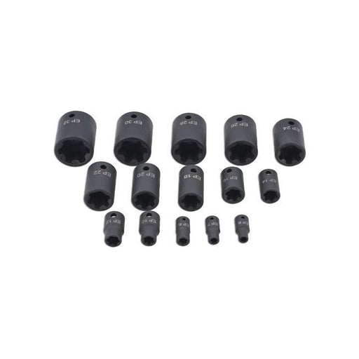 Laser EP Star Impact Socket Set 15pc 8692 Laser - Town Tools 