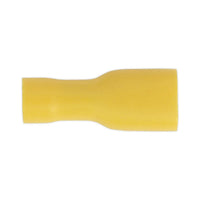 Sealey Fully Insulated Terminal 6.3mm Female Yellow Pack of 100 YT11