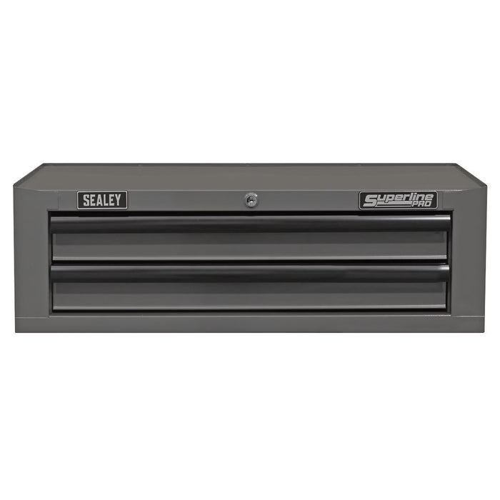 Superline Pro Superline PRO Mid-Box Tool Chest 2 Drawer - Grey/Black AP26029TG Superline Pro - Town Tools 